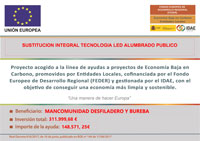 Cartel renovación alumbrado LED
